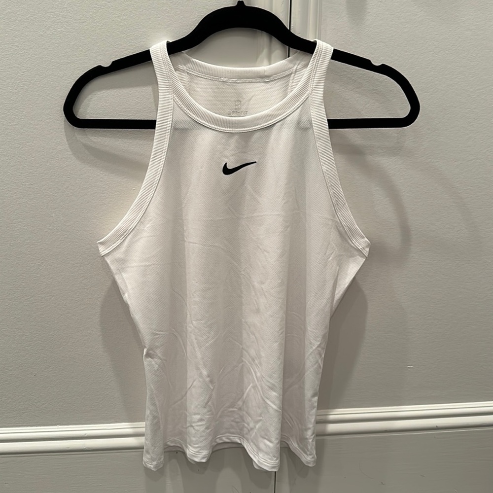 Nike Court White Tennis Tank Top Size M